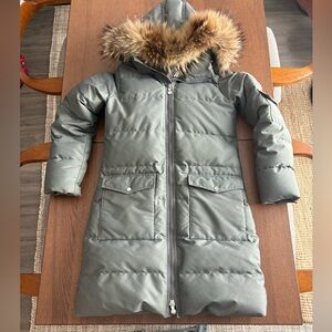 PYRENEX - Real Fur Trim Expedition Down Parka - army green/grey
